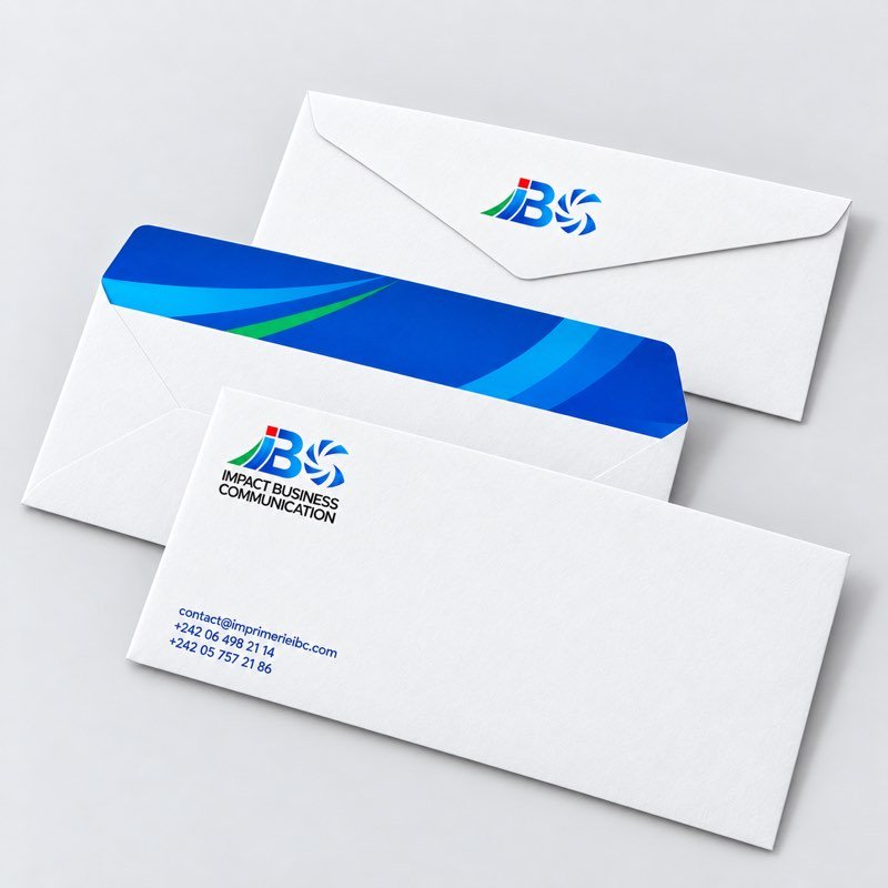 Enveloppes imprimés par IBC à Pointe-Noire