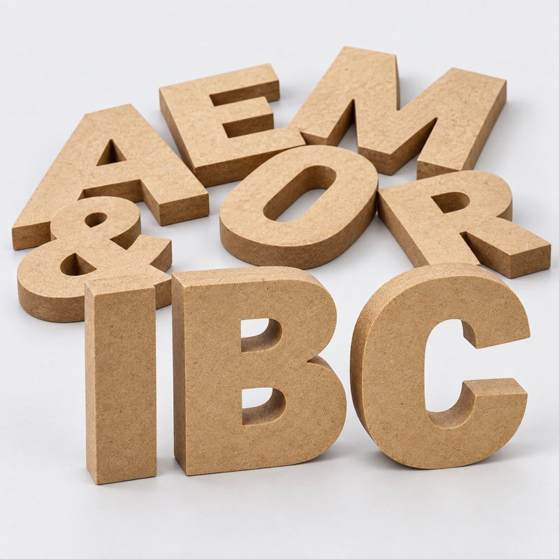 Lettres découpées imprimés par IBC à Pointe-Noire