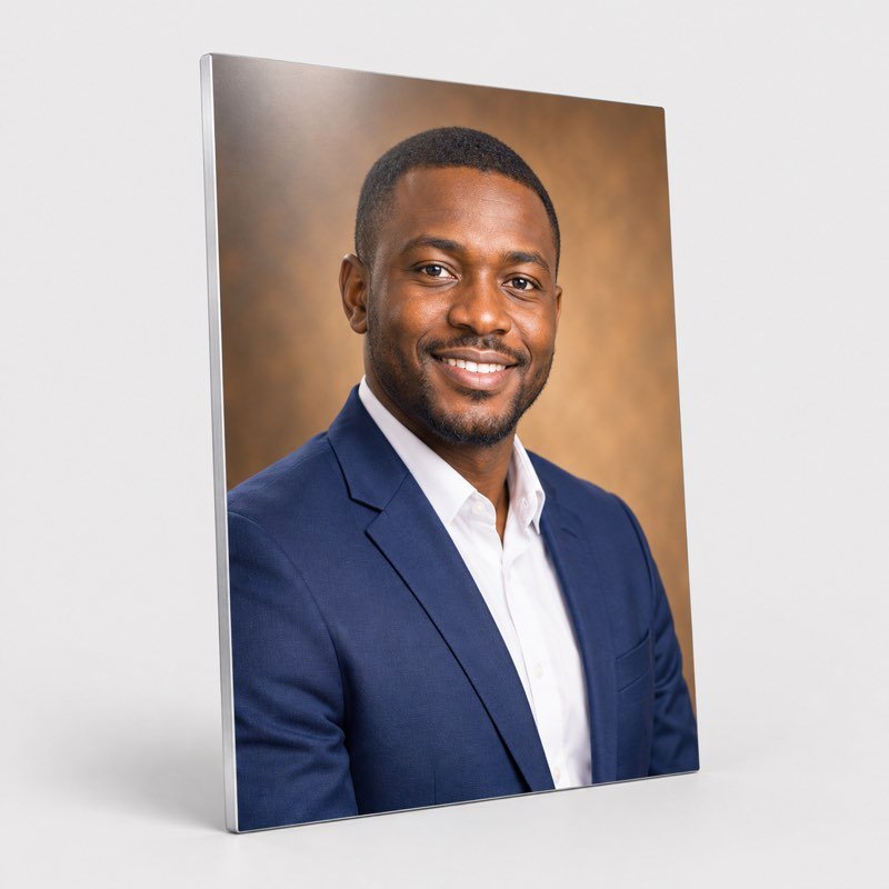 Portraits sur aluminium imprimés par IBC à Pointe-Noire